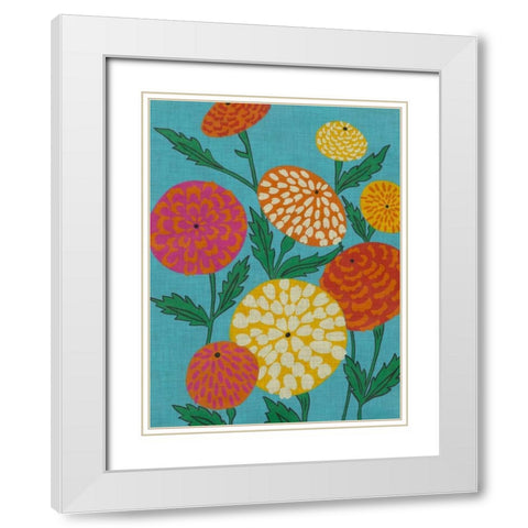 Happy Place II White Modern Wood Framed Art Print with Double Matting by Zarris, Chariklia