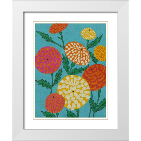 Happy Place II White Modern Wood Framed Art Print with Double Matting by Zarris, Chariklia
