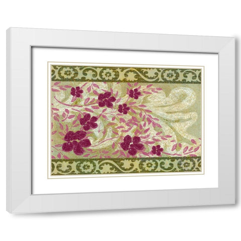 Rococo Celebration II White Modern Wood Framed Art Print with Double Matting by Vision Studio