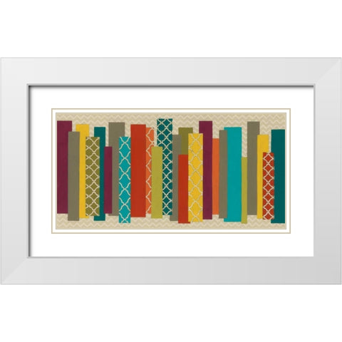 Patternscape I White Modern Wood Framed Art Print with Double Matting by Vess, June Erica