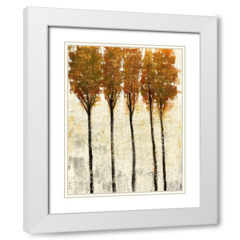 Crystal Canopy I White Modern Wood Framed Art Print with Double Matting by OToole, Tim