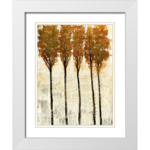 Crystal Canopy I White Modern Wood Framed Art Print with Double Matting by OToole, Tim