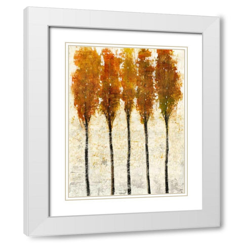 Crystal Canopy II White Modern Wood Framed Art Print with Double Matting by OToole, Tim
