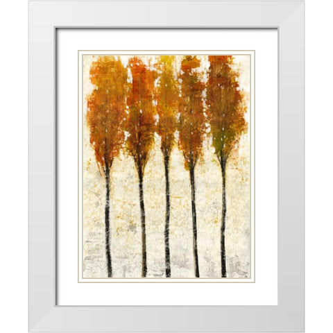 Crystal Canopy II White Modern Wood Framed Art Print with Double Matting by OToole, Tim