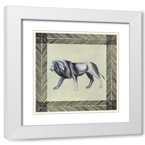 Wild Safari I White Modern Wood Framed Art Print with Double Matting by Popp, Grace