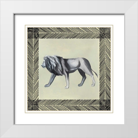 Wild Safari I White Modern Wood Framed Art Print with Double Matting by Popp, Grace