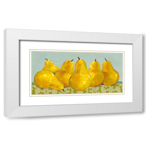 Spa Fruit Collection H White Modern Wood Framed Art Print with Double Matting by Vision Studio