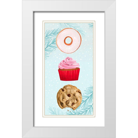 Sweet Holidays Collection B White Modern Wood Framed Art Print with Double Matting by Borges, Victoria