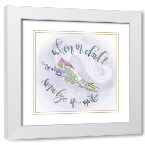 Green Witch Collection C White Modern Wood Framed Art Print with Double Matting by Parker, Jennifer Paxton