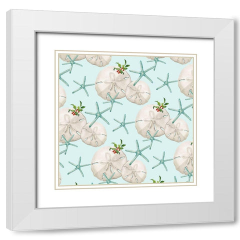 Tis the Seasun Collection F White Modern Wood Framed Art Print with Double Matting by Parker, Jennifer Paxton