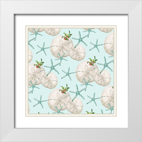 Tis the Seasun Collection F White Modern Wood Framed Art Print with Double Matting by Parker, Jennifer Paxton