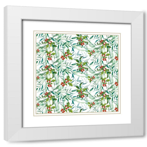 Tis the Seasun Collection H White Modern Wood Framed Art Print with Double Matting by Parker, Jennifer Paxton