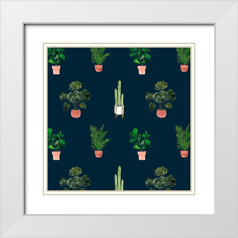 Homebody Collection G White Modern Wood Framed Art Print with Double Matting by Borges, Victoria