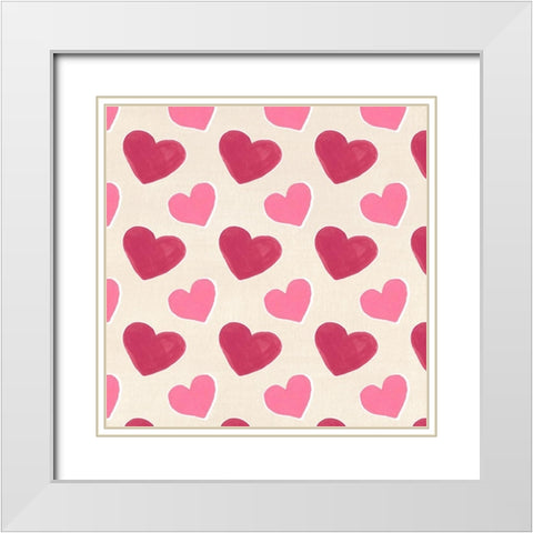 Dachshund Delight Collection F White Modern Wood Framed Art Print with Double Matting by Vess, June Erica