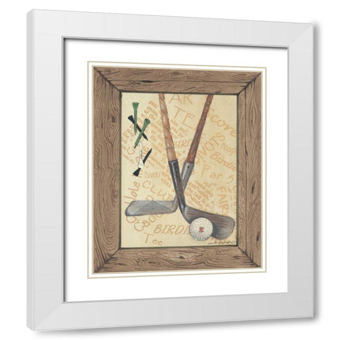 Iron White Modern Wood Framed Art Print with Double Matting by Phillips, Anita