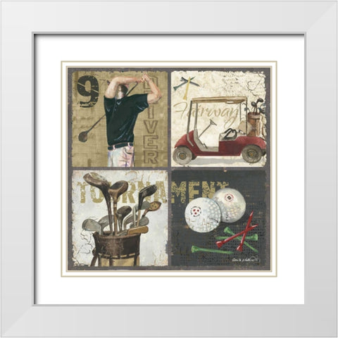 Tournament White Modern Wood Framed Art Print with Double Matting by Phillips, Anita