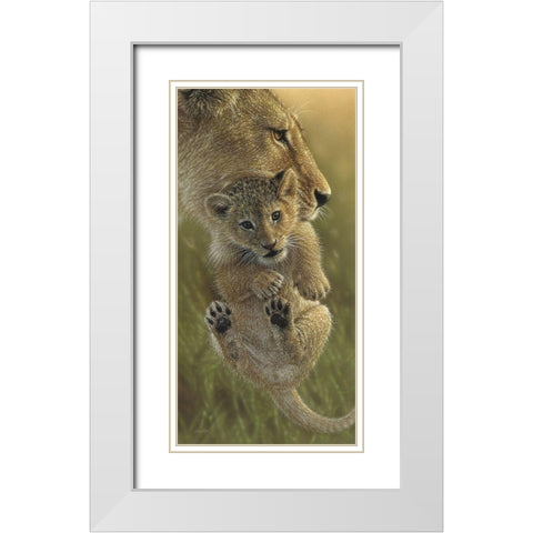 Mothers Pride White Modern Wood Framed Art Print with Double Matting by Bogle, Collin