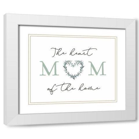 Heart of the Home II White Modern Wood Framed Art Print with Double Matting by Tyndall, Elizabeth