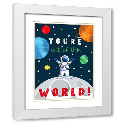 Out of This World White Modern Wood Framed Art Print with Double Matting by Tyndall, Elizabeth