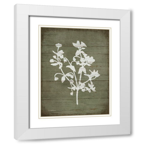 Rustic Hearth II White Modern Wood Framed Art Print with Double Matting by Tyndall, Elizabeth