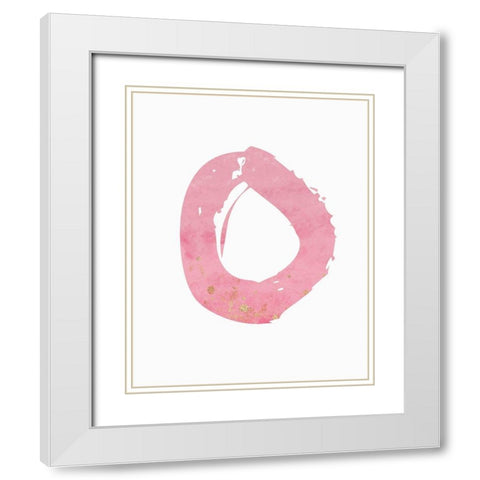 O White Modern Wood Framed Art Print with Double Matting by Moulton, Jo