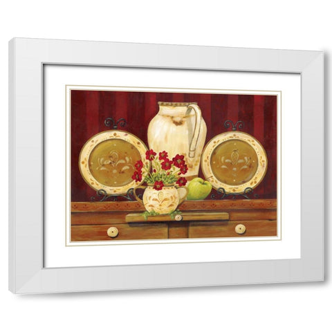 Vintage Ware White Modern Wood Framed Art Print with Double Matting by Moulton, Jo