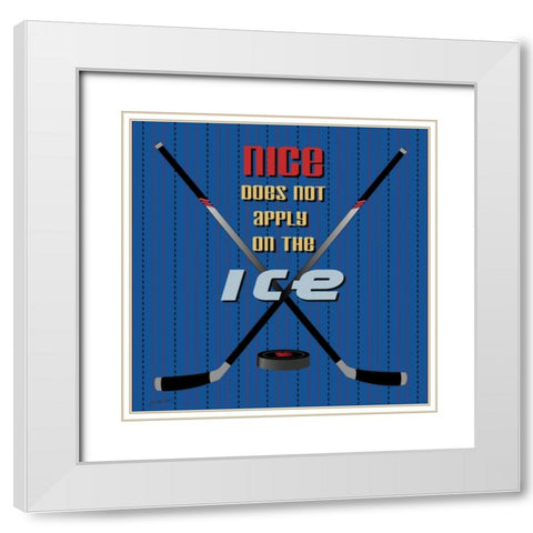 Ice White Modern Wood Framed Art Print with Double Matting by Moulton, Jo