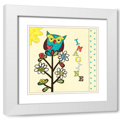 Imagine White Modern Wood Framed Art Print with Double Matting by Moulton, Jo