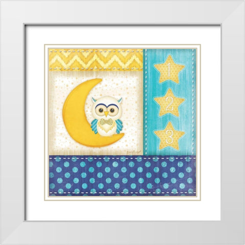 Bedtime Baby I White Modern Wood Framed Art Print with Double Matting by Pugh, Jennifer