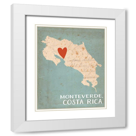 Costa Rica White Modern Wood Framed Art Print with Double Matting by Doucette, Katie