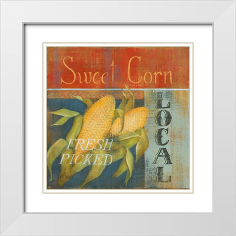 Sweet Corn White Modern Wood Framed Art Print with Double Matting by Lewis, Kim