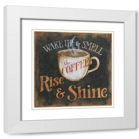 Rise and Shine White Modern Wood Framed Art Print with Double Matting by Lewis, Kim