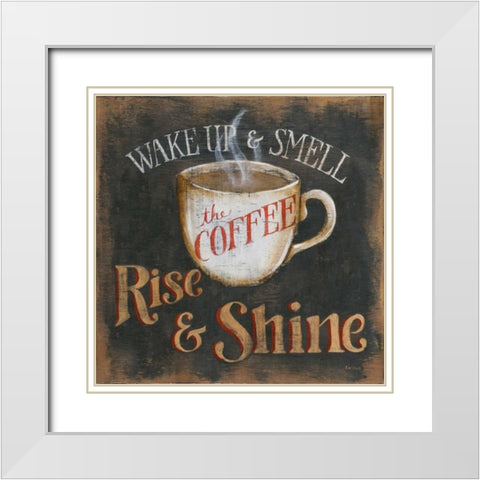 Rise and Shine White Modern Wood Framed Art Print with Double Matting by Lewis, Kim