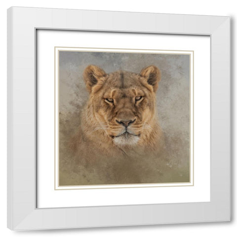 An Intense Star White Modern Wood Framed Art Print with Double Matting by Parker, Kelley