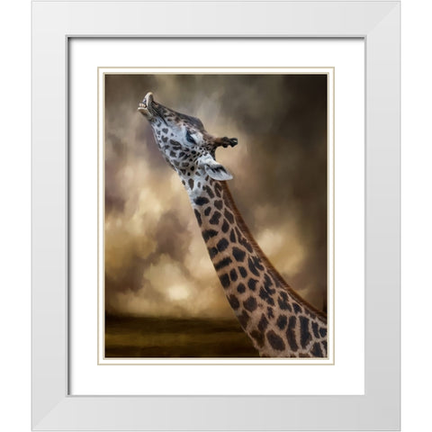 Stretch White Modern Wood Framed Art Print with Double Matting by Parker, Kelley