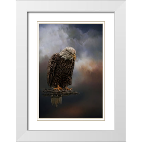 Defying the Storm White Modern Wood Framed Art Print with Double Matting by Parker, Kelley
