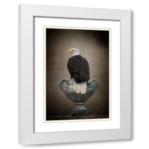 Stone Guardian White Modern Wood Framed Art Print with Double Matting by Parker, Kelley