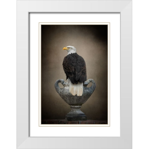 Stone Guardian White Modern Wood Framed Art Print with Double Matting by Parker, Kelley