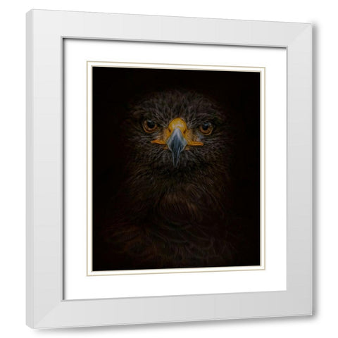 Searching for Darkness White Modern Wood Framed Art Print with Double Matting by Parker, Kelley