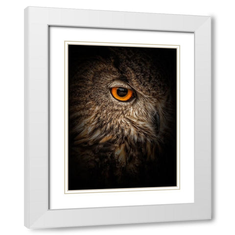 Dare White Modern Wood Framed Art Print with Double Matting by Parker, Kelley