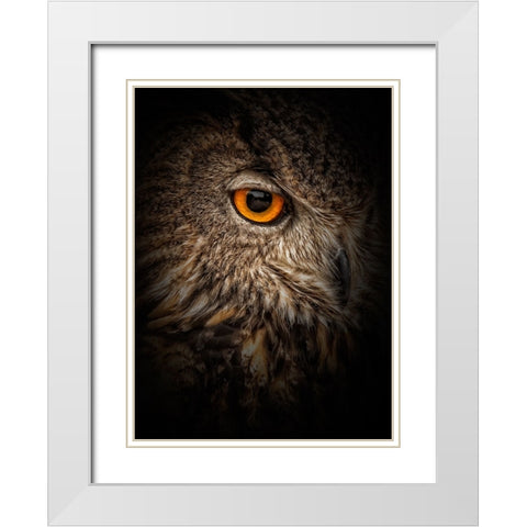 Dare White Modern Wood Framed Art Print with Double Matting by Parker, Kelley