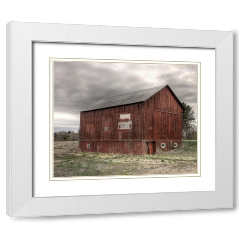 Old Red White Modern Wood Framed Art Print with Double Matting by Parker, Kelley