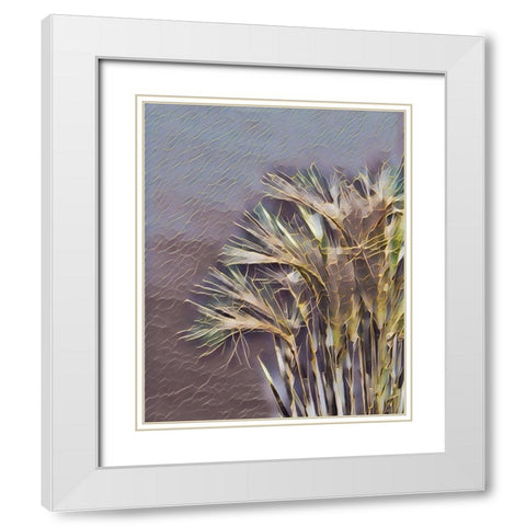 Gemstone Grass White Modern Wood Framed Art Print with Double Matting by McFerrin, Larry