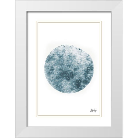 Mercury White Modern Wood Framed Art Print with Double Matting by Fay, Mela