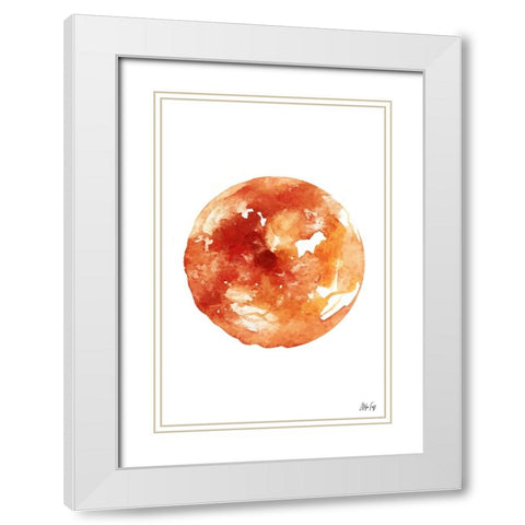 Venus White Modern Wood Framed Art Print with Double Matting by Fay, Mela