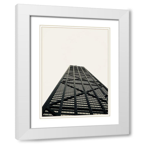 Sky View White Modern Wood Framed Art Print with Double Matting by Singleton, Ashley