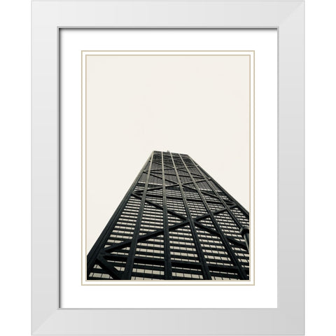 Sky View White Modern Wood Framed Art Print with Double Matting by Singleton, Ashley