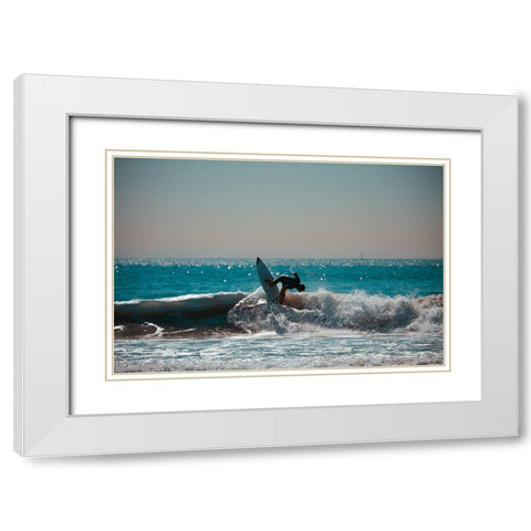 Hang Three White Modern Wood Framed Art Print with Double Matting by Singleton, Ashley
