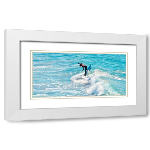 Hang Seven White Modern Wood Framed Art Print with Double Matting by Singleton, Ashley