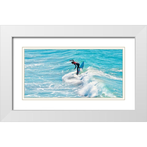 Hang Seven White Modern Wood Framed Art Print with Double Matting by Singleton, Ashley